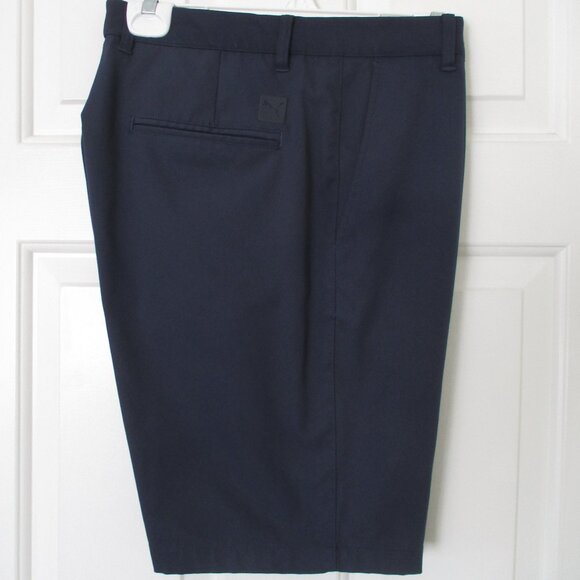 PUMA Golf Mens Navy Flat Front Short Pant - Size 34W* - Picture 1 of 3